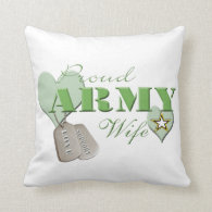 Proud Army Wife Pillow