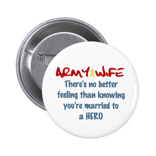 Proud Army Wife Pin
