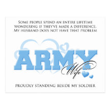 Proud ARMY Wife Post Card