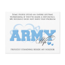 Proud ARMY Wife Post Card
