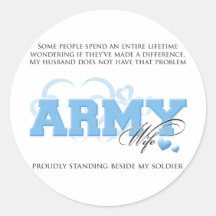 Proud ARMY Wife Sticker