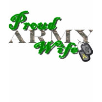 Proud Army Wife t-shirts