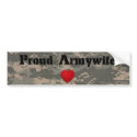 Proud Armywife bumper stickers