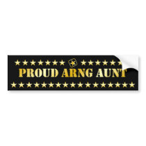 Proud ARNG Aunt Star Bumper Stickers