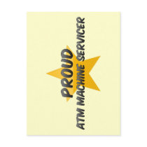 Proud Atm Machine Servicer Post Cards