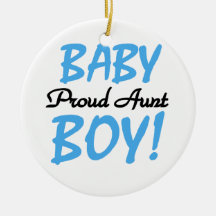 Proud Aunt Baby Boy T-shirts and Gifts Christmas Tree Ornaments