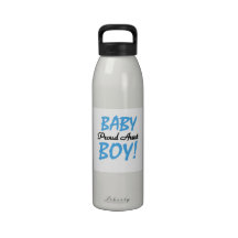 Proud Aunt Baby Boy T-shirts and Gifts Reusable Water Bottles