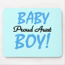 Proud Aunt Baby Boy Tshirts and Gifts Mouse Pads