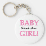 Proud Aunt Baby Girl Tshirts and Gifts Key Chain