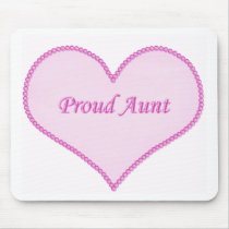 Proud Aunt Mousepad, Pink