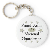 Proud Aunt of a National Guardsman Key Chain