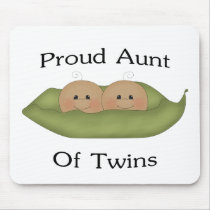Proud Aunt Of Twins Mouse Pad