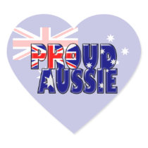 proud Aussie Heart Stickers
