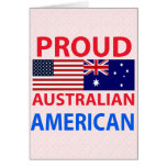 Proud Australian American Greeting Card