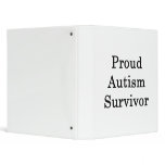 Proud Autism Survivor Vinyl Binder