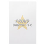 Proud Babysitter Customized Stationery