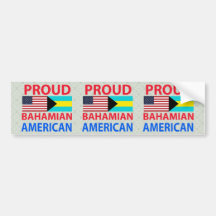 Proud Bahamian American Bumper Stickers