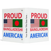 Proud Bangladeshi American 3 Ring Binders