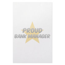 Proud Bank Manager Personalized Stationery