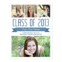 Proud Banner Graduation Announcement/Invitation Postcards