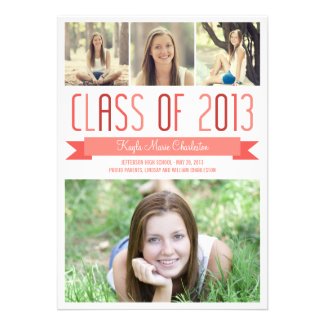 Proud Banner Graduation Invitation Announcement