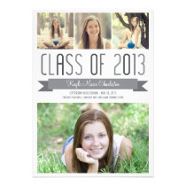 Proud Banner Graduation Invitation Announcement