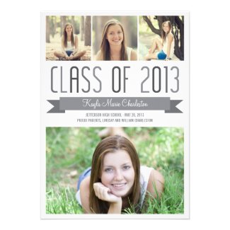 Proud Banner Graduation Invitation Announcement