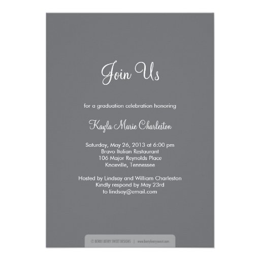 Proud Banner Graduation Invitation Announcement