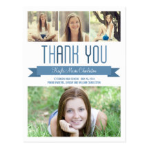 Proud Banner Graduation Thank You Card Postcard