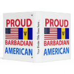 Proud Barbadian American Vinyl Binder