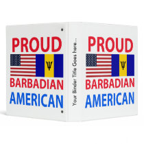 Proud Barbadian American Vinyl Binder