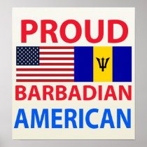 Proud Barbadian American Posters