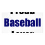 Proud Baseball Lover Personalized Photo Card