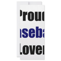 Proud Baseball Lover rack cards