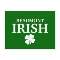 Proud BEAUMONT IRISH! St Patrick's Day Postcards
