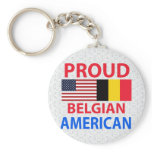 Proud Belgian American Key Chain