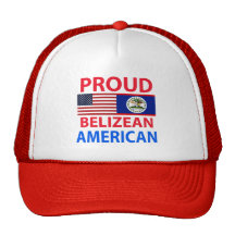 Proud Belizean American Trucker Hat