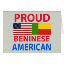 Proud Beninese American Greeting Cards