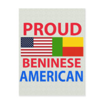 Proud Beninese American Postcard