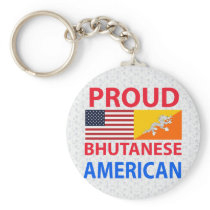 Proud Bhutanese American Key Chains