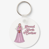 Proud Birth Mother Angel Design keychains