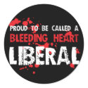 Proud Bleeding Heart Liberal stickers