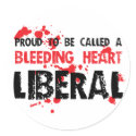 Proud Bleeding Heart Liberal stickers