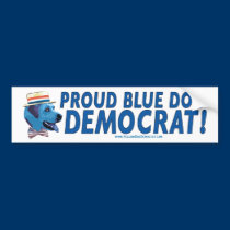Proud Blue Dog Democrat! bumper stickers