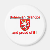 Proud Bohemian Grandpa Fridge Magnets