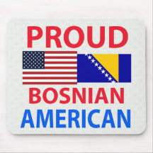 Proud Bosnian American Mouse Pad