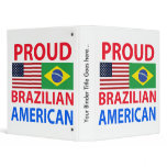 Proud Brazilian American Vinyl Binders