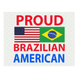 Proud Brazilian American Postcard