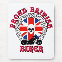 Proud British Biker Mouse Pad