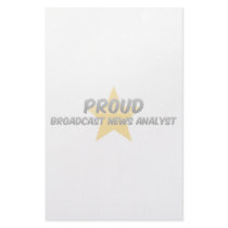 Proud Broadcast News Analyst Stationery
